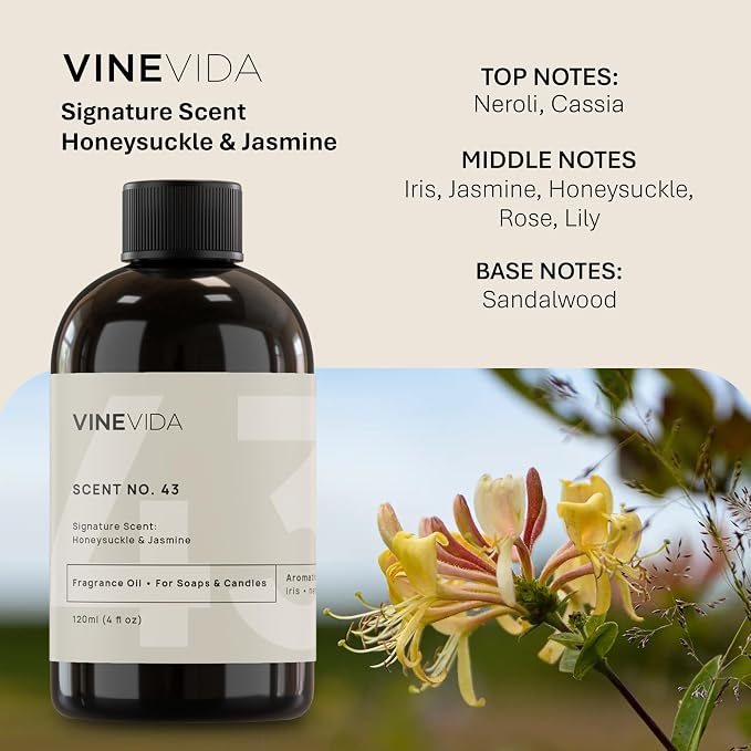 VINEVIDA Honeysuckle & Jasmine Fragrance Oil - Image 2