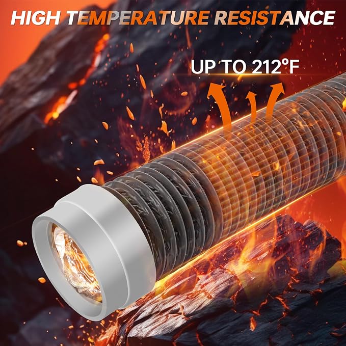 8FT Dryer Vent Hose 4 Inch, Flexible Aluminum Dryer Duct - Image 5