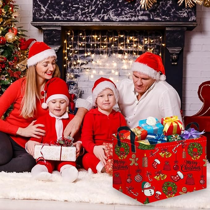 Rectangular Christmas tree Basket, Nursery Hamper, Waterproof and foldable Tree - Image 5