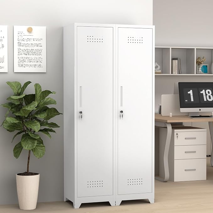 GREATMEET Slim Metal Utility Cleaning Storage Cabinet - Image 4
