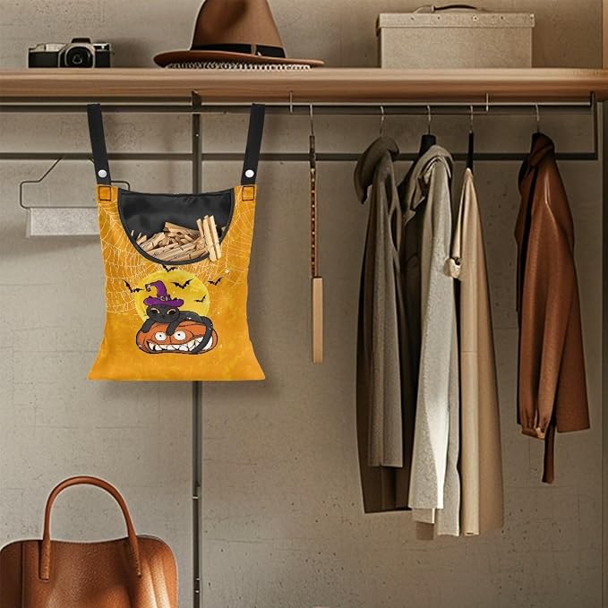 Cats Jack-O'-Lantern Clothespin Bag - Image 4
