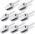Mini Scoop Set of 8, E-far 3 Ounce Stainless Steel Scoops by E-far