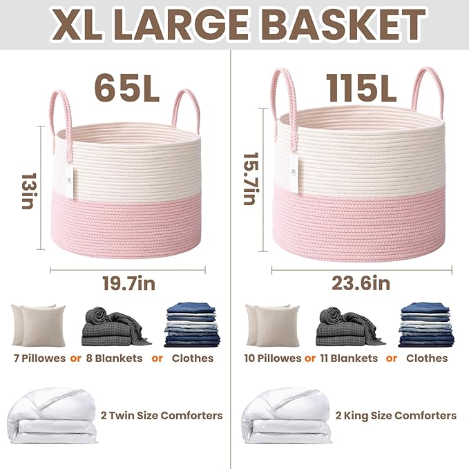 115L Extra Large Blanket Basket - Image 3