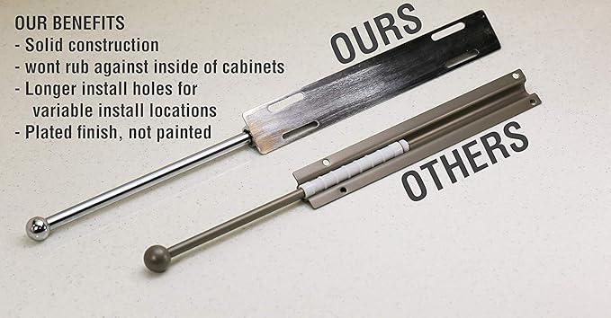 12" Valet Rod Standard for Closet Satin Brass SB Metal - Image 5