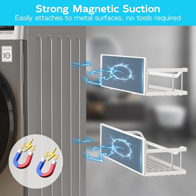 Multifunctional Magnetic Shelf for Washing Machine, Refrigerator, and Any Metal - Image 3