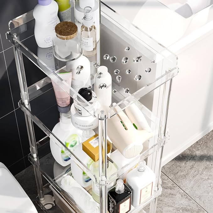 AQUIVER Acrylic Slim Storage Cart - Image 4