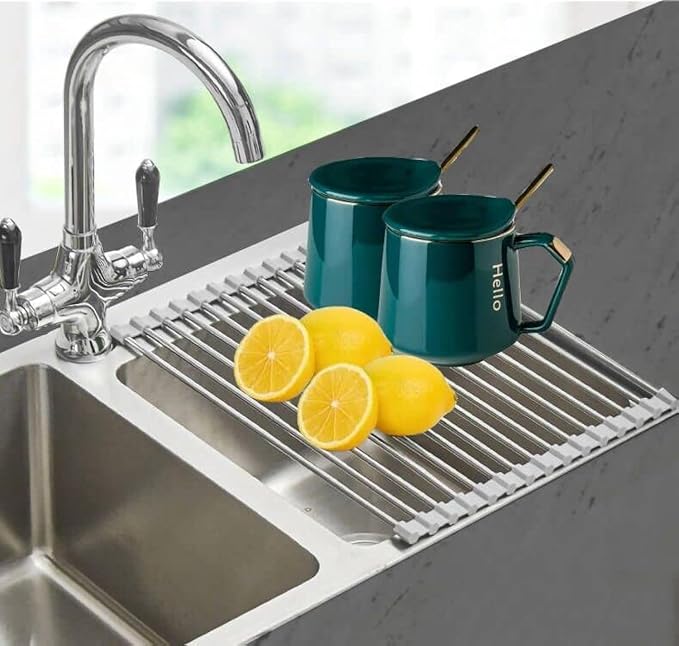 Ahyuan Roll up Dish Drying Rack Over The Sink Kitchen Roll up Sink Drying Rack by Ahyuan