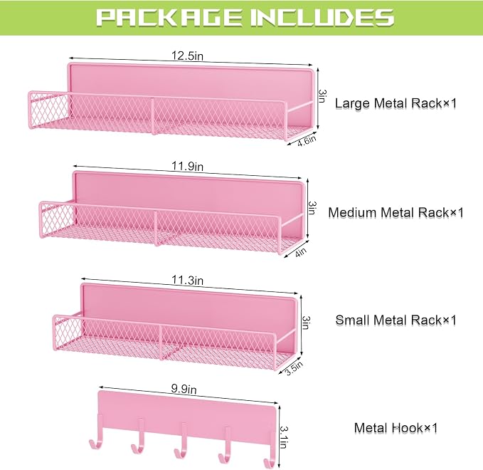 4 Pack Magnetic Shelves for Washing Machine, Heavy-Duty Magnetic Laundry - Image 2