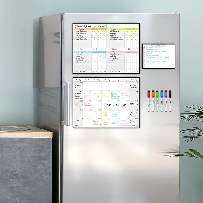 Magnetic Dry Erase Chore Chart and Calendar Bundle - Image 6