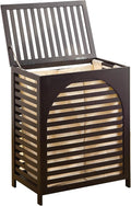 Laundry Hamper with Lid, Bamboo Clothes Laundry Basket with Handles, Removable by Kitsanery
