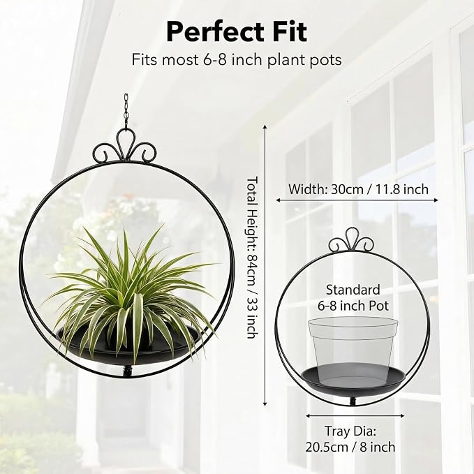 Heavy Duty Metal Hanging Planters - Image 2