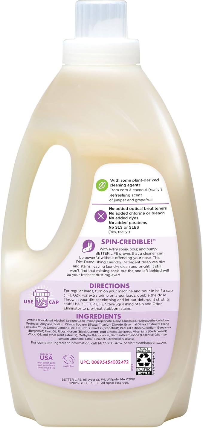 Better Life Natural Concentrated Laundry DetergeJuniper Grapefruit, 64 loads - Image 4