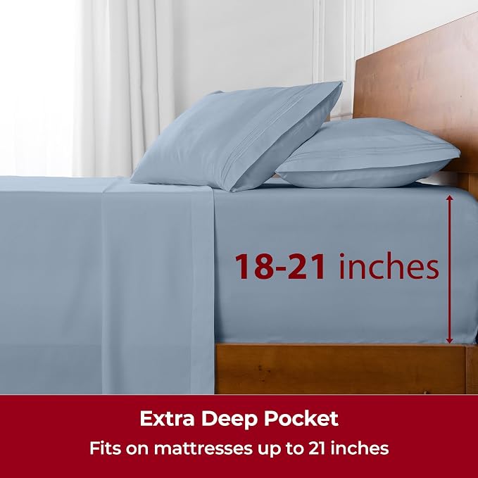 Mellanni Extra Deep King Sheets - Image 6