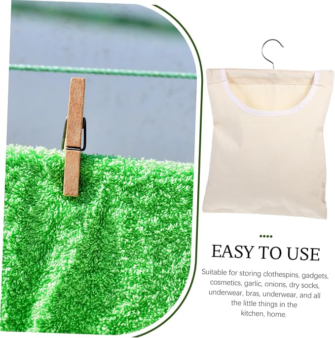 Ciieeo Rotatable Hook Clothespin Bag Portable Hanging Organizer - Image 5