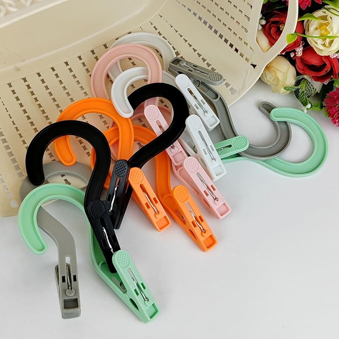 Laundry Hooks Boot Hangers Plastic Clothes Pins Hanger Clips - Image 6