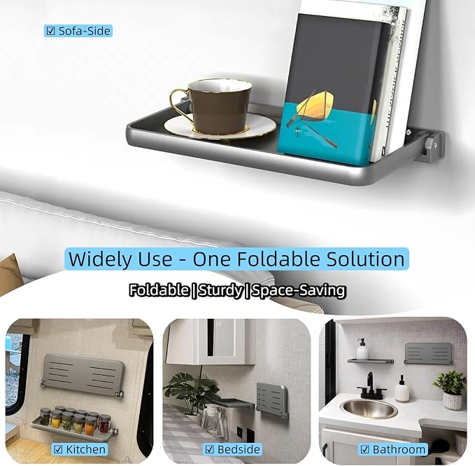 RV Aluminum Foldable Shelf - Image 5