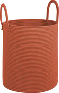 Cotton Rope Laundry Basket, Large Capacity Storage Bin by Hobasket