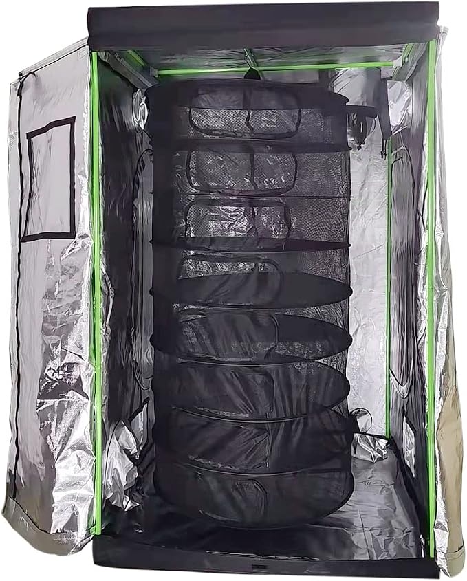 HORTIPOTS Herb Dry Rack Zipper Opening 3ft Adjustable Center Support Straps NO - Image 9