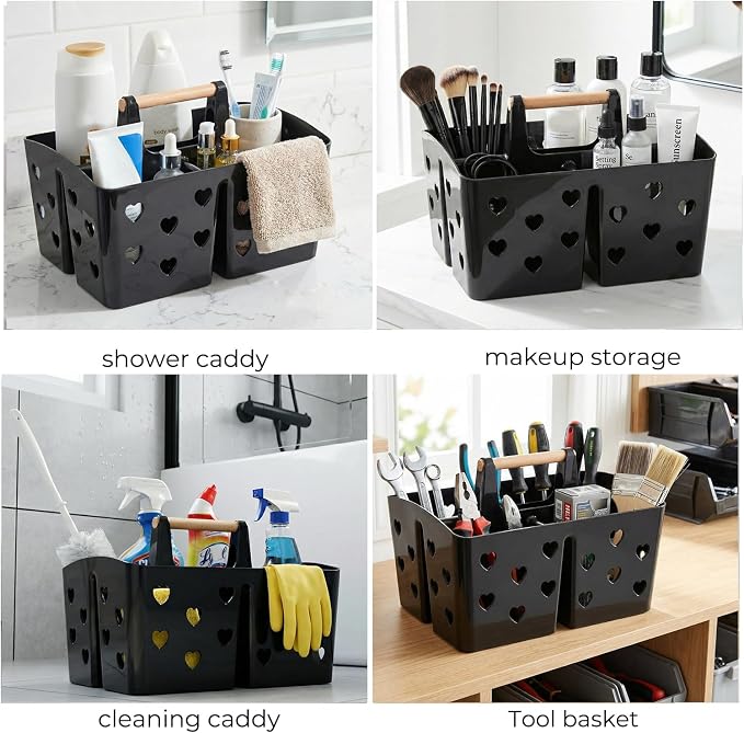 Black Portable Shower Caddy - Image 7