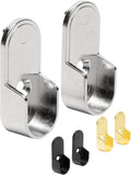 B&B Hardware Extra Pair Oval Closet Rod End Support-Wardrobe Bracket Metal Rod by BBHARDWARE