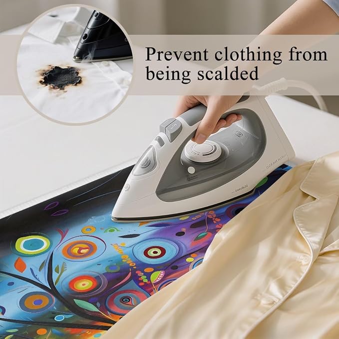 Modern Art Cat Pattern Portable Ironing Mat Anti Slip - Image 3
