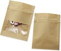 PABCK 500 Pack 3.5x5.1inch Clear WindowBrown Kraft Paper by PABCK