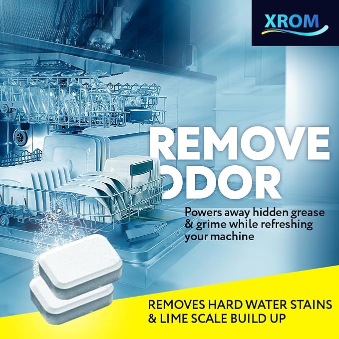 XROM Dishwasher Cleaner Tablets, Plant Based, Deep Clean And Descale, Removes - Image 2