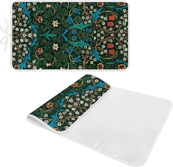 Ironing Mat William Morris Flowers Pattern Portable Ironing Pad Ironing Blanket - Image 7