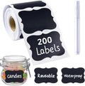 200 Pcs Chalkboard Labels, 2.83x1.95 IN Reusable Labels by Unknown