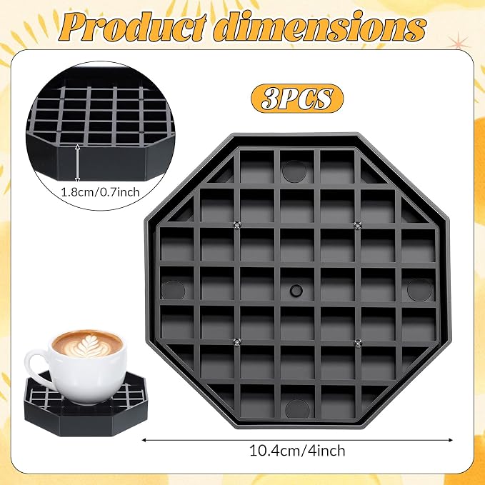 3 Pcs Coffee Drip Tray, Coffee Countertop Tray, Countertop Spill Protector - Image 2