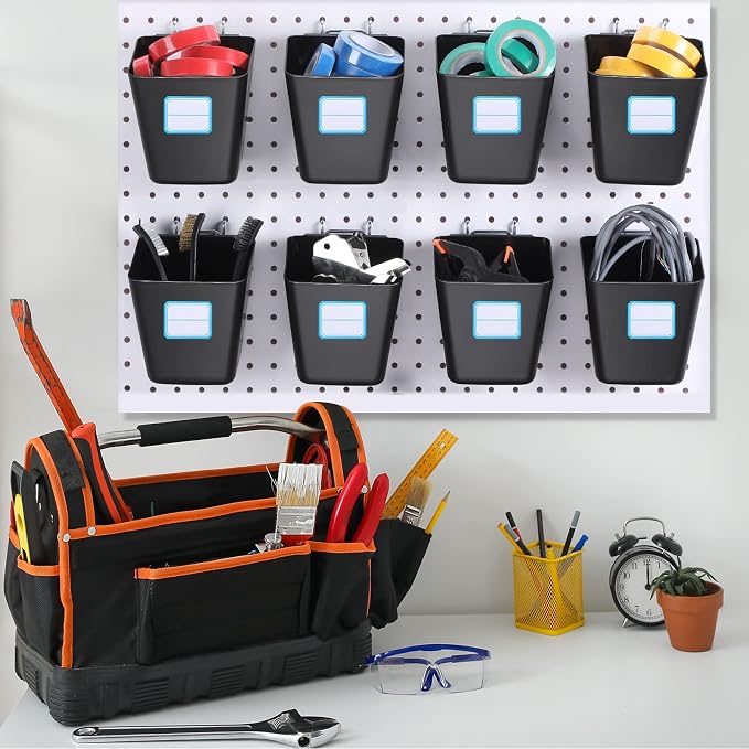 Namalu 12 Pack Peg Board Storage Bins - Image 7