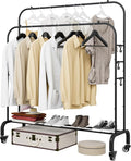 SUOERNUO Garment Rack with Wheels Clothing Rack by SUOERNUO