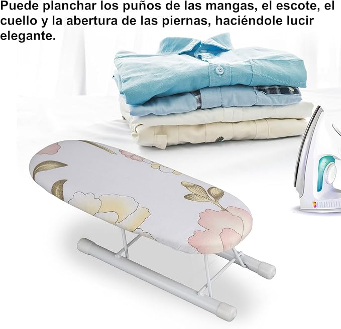 Tabletop Ironing Board with Folding Legs, Foldable Space-Saving Mini Ironing - Image 9