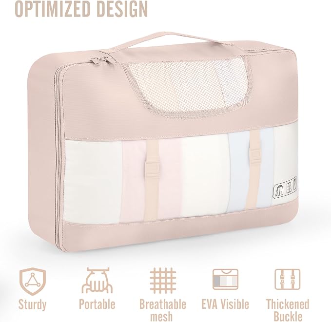 Veken 10 Set Packing Cubes for Travel, Beach Vacation Essentials Accessories - Image 5