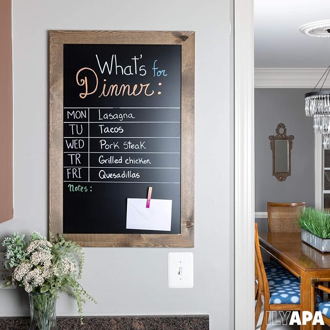 Ilyapa Rustic Wooden Magnetic Kitchen Chalkboard Sign - Image 5