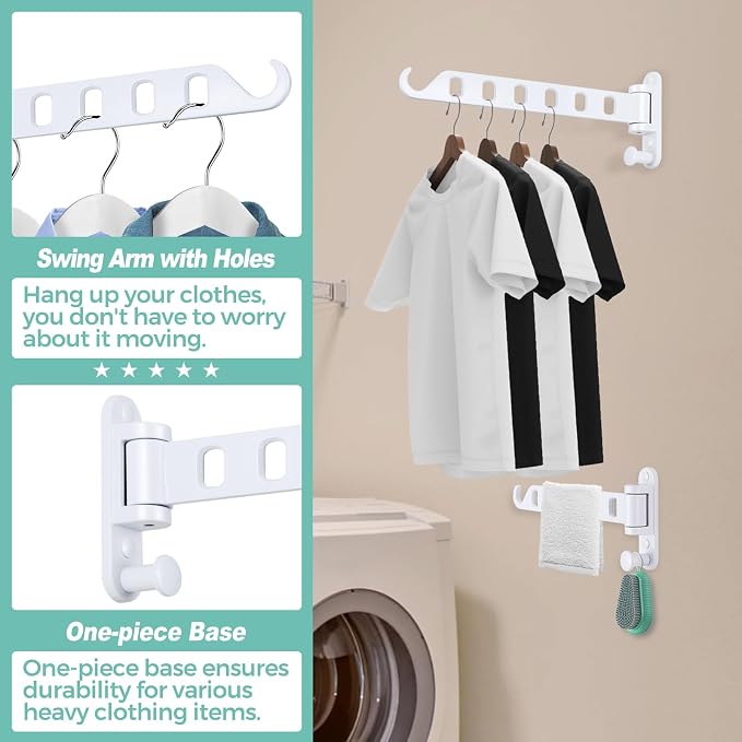 Laundry Drying Rack Wall Mounted - Image 2