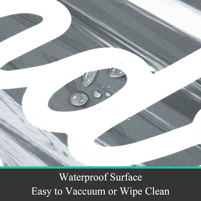 Pauwer Laundry Room Rug Runner 20"x60" Waterproof Rubber Laundry Mat Non Slip - Image 4
