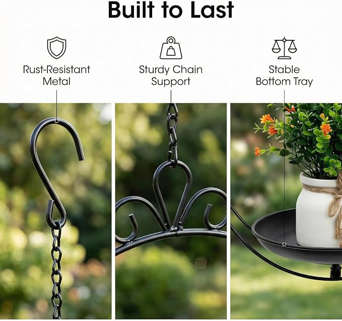 Heavy Duty Metal Hanging Planters - Image 3