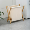 Gtzly Bamboo Laundry Hamper Collapsible X-Frame Laundry Basket Portable Laundry by Unknown