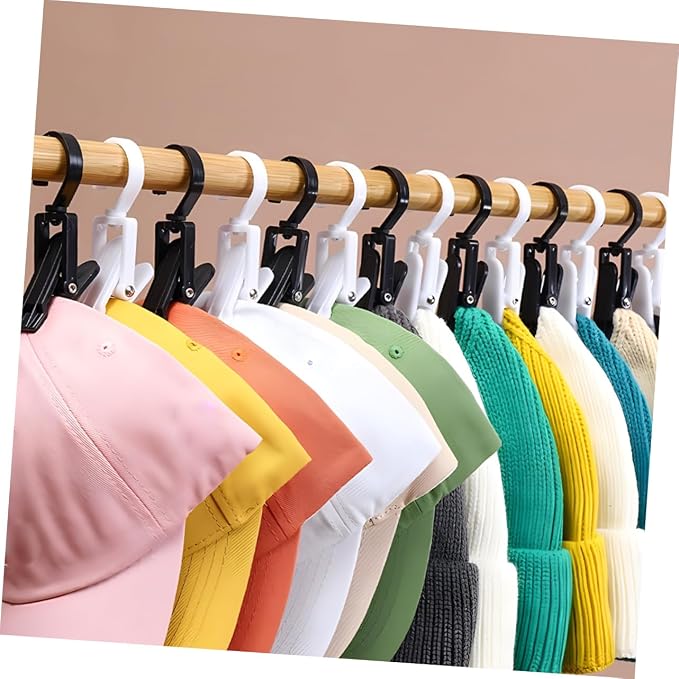 Luxshiny 20pcs Swivel Laundry Hook Clips Drip Rack Waterproof Clothes Hanger - Image 9
