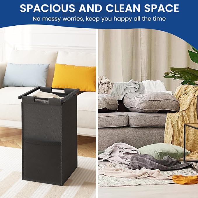 Laundry Hamper, double Laundry Basket, Laundry Sorter - Image 7