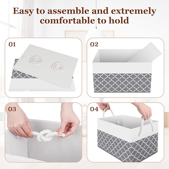 Storage Bin, Collapsible Storage Basket - Image 4