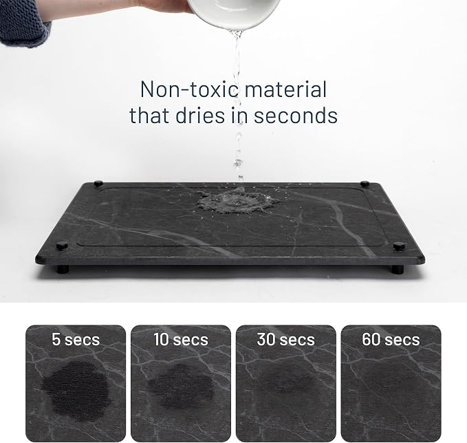 Natural Dish Drying Mat – Eco-Friendly, Rapid-Dry Technology | Modern Design | - Image 3