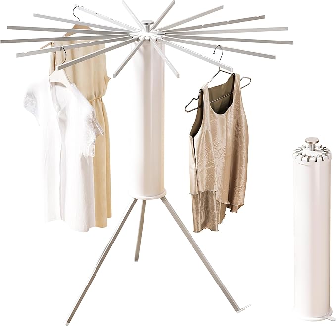 Tripod Clothes Drying Rack, Space Saving Laundry Drying Rack, Drying Rack by HEILAIYI