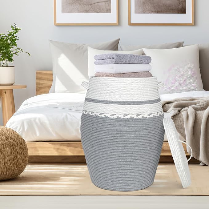 Large Collapsible Laundry Baskets, Laundry Hamper - Image 6