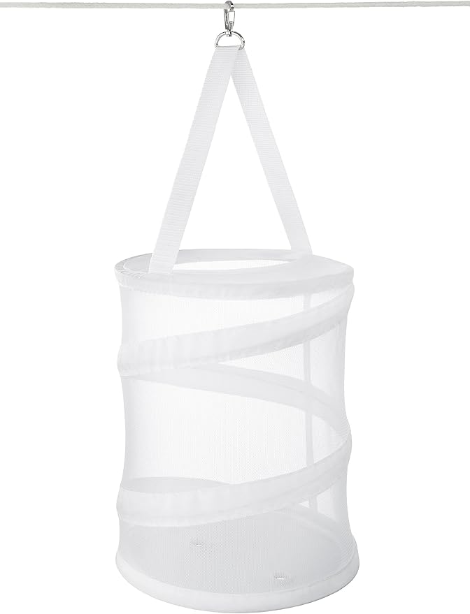 Whitmor Pop and Fold Clothespin Bag White by Whitmor
