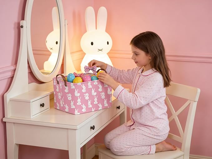 Rectangular Cute Easter basket, Easter basket empty, Storage Basket - Image 2