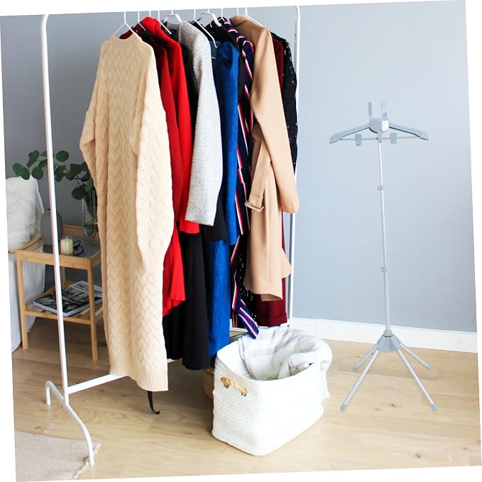 Happyyami Foldable Garment Steamer Hanger Adjustable Height Portable Clothes - Image 3