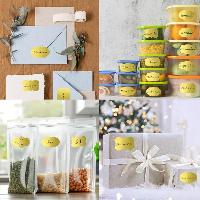 350 PCS Fancy Shape Stickers, Food Craft - Image 5