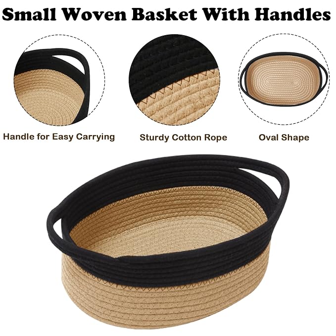 Small Woven Rope Basket-Empty Gifts Basket - Image 3